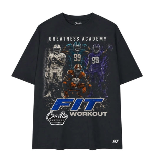 Mens Cardio District X FIT Overall Ninety Nine Football Tee