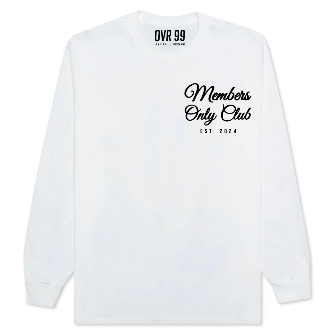 Mens OVR99 "Members Only" L/s Tee