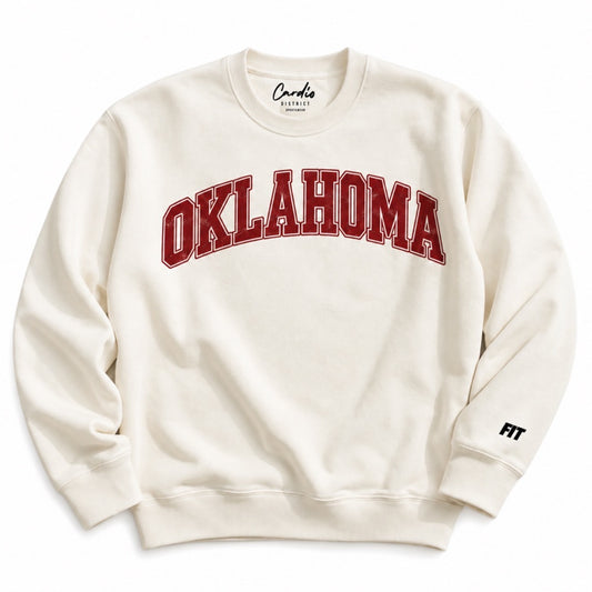 Mens Cardio District X FIT "OKLAHOMA" high-quality Crew neck
