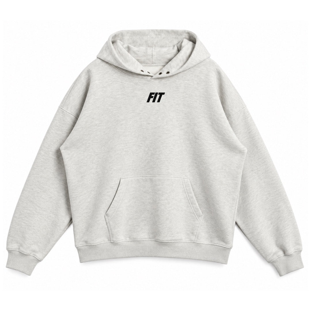 Men's Cardio District X FIT heavyweight snap buttons collar hoodie