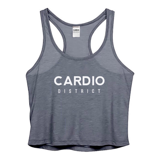 Women Cardio Cropped Top Racer Tank