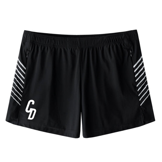 Men's Cardio District "CD"  Side-Stripe Performance Shorts