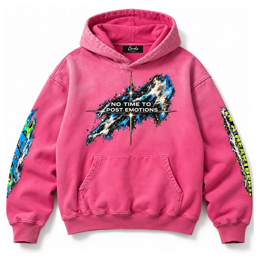 Unisex Cardio District x FIT "No Time" Heavyweight Sunfade Oversized Hoodie