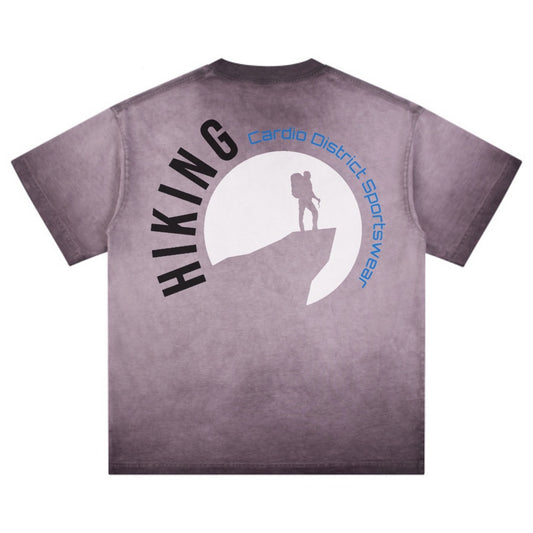 Men's Cardio District "HIKING" Reverse Dyed T-shirt