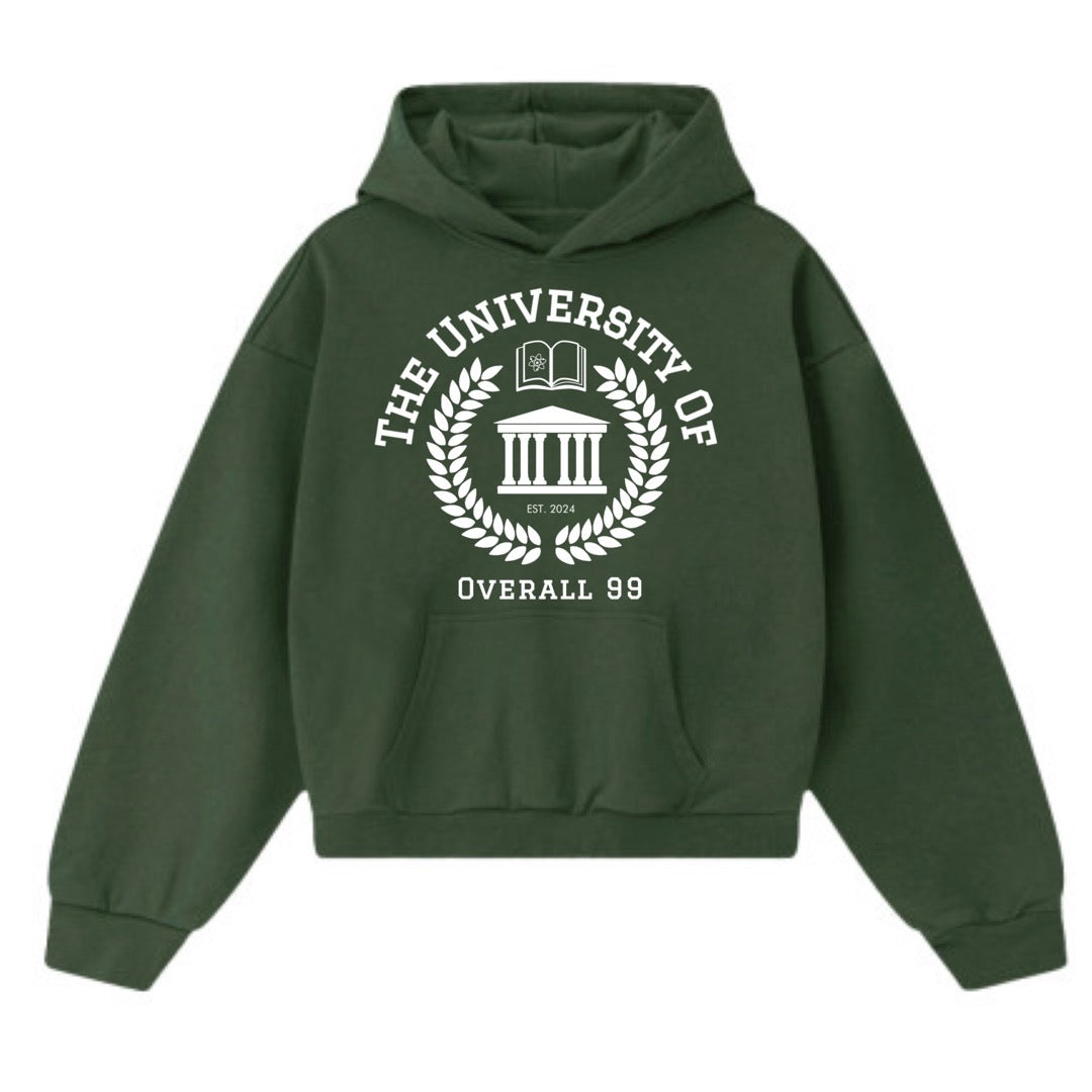 Unisex Overall Ninety Nine "University" Worldwide Qualtiy Hoodie