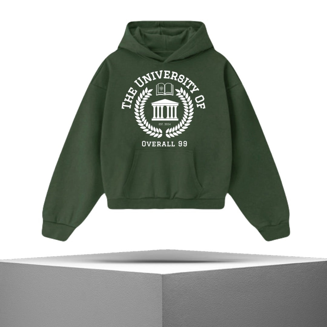 Unisex Overall Ninety Nine "University" Worldwide Qualtiy Hoodie