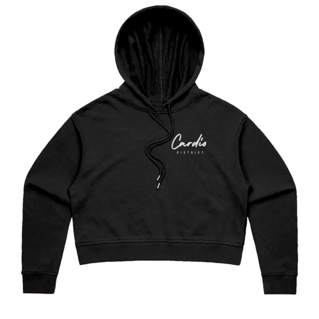 Women Cardio District CROP HOOD