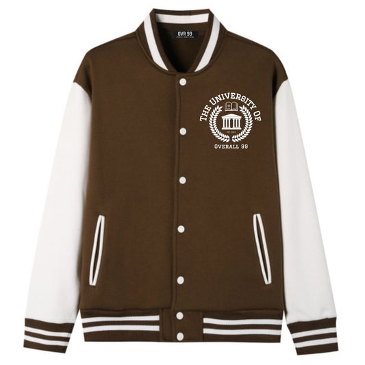 Men's Overall Ninety Nine Brand "University" Two-Tone Fleeced Varsity Jacket