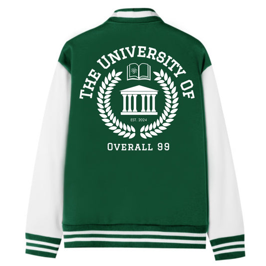 Men's Overall Ninety Nine Brand "University" Two-Tone Fleeced Varsity Jacket