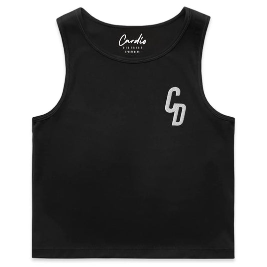 Women's Cardio District "CD"Active Crop Tank