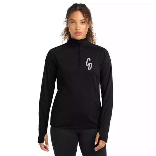 Women's Cardio District "CD" Thumbs Free Zip Pullover