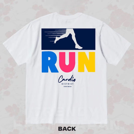 Unisex Cardio District "RUN" T Shirt