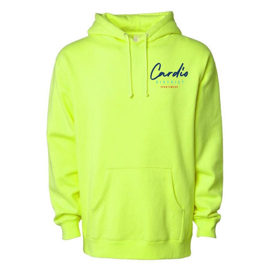 Men Cardio District neon Heavyweight Hoodie