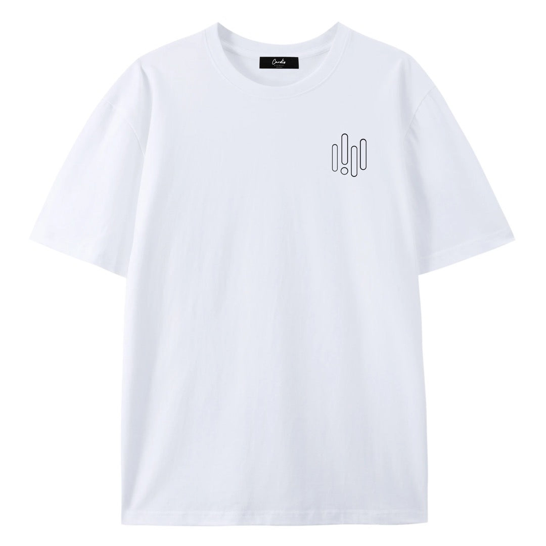 Men's Cardio District Open Logo Essential Heavyweight Cotton T-Shirt