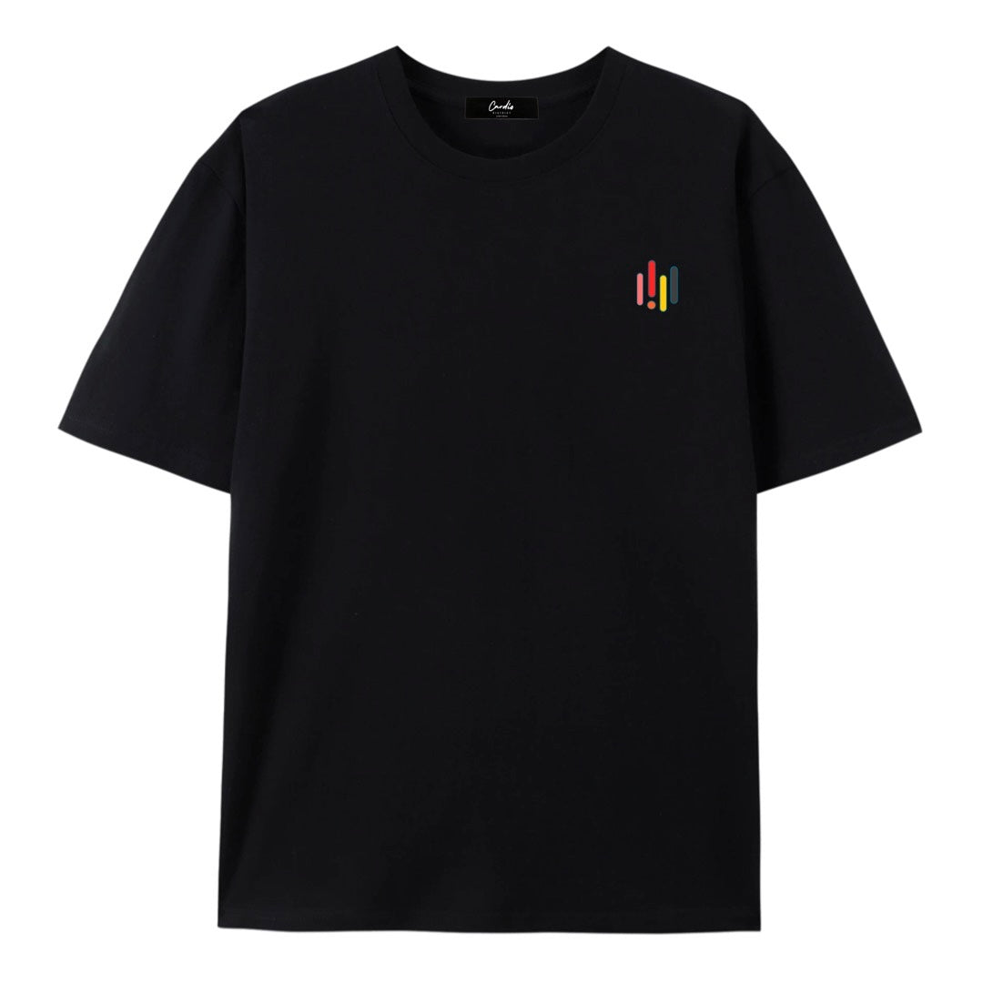 Men's Cardio District "Night Life" Lifestyle Logo Oversized Cotton T-Shirt