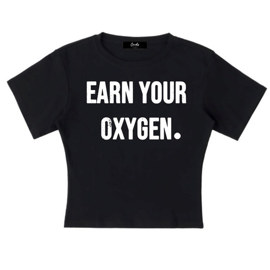 Women's Cardio District "OXYGEN" Lightweight Cocoon Shape Short Sleeve Top