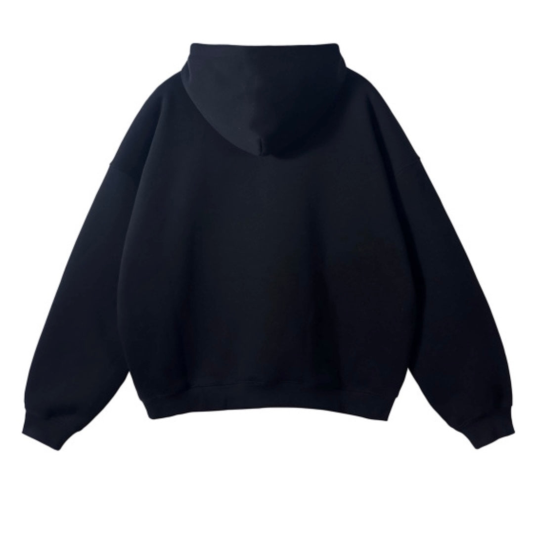 Men's Overall Ninety Nine "University" Cropped Drop Shoulder Heavyweight Oversized Hoodie
