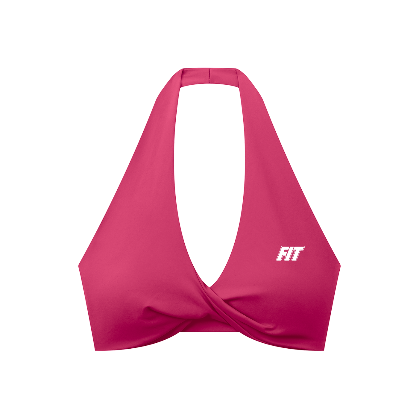 Women's Cardio District x FIT Pleated Halter Sports Bra