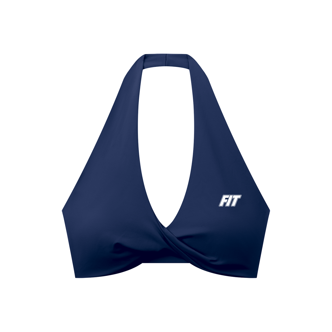 Women's Cardio District x FIT Pleated Halter Sports Bra