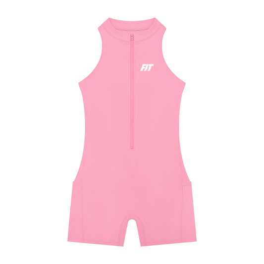 Women’s Cardio District x FIT Quarter-Zip Yoga Romper