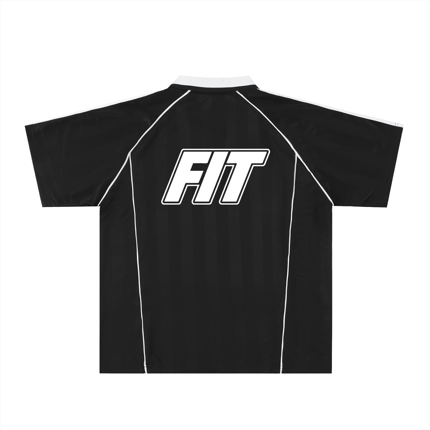 Men's Cardio District x FIT  Shadow Stripe Collared Soccer Jersey