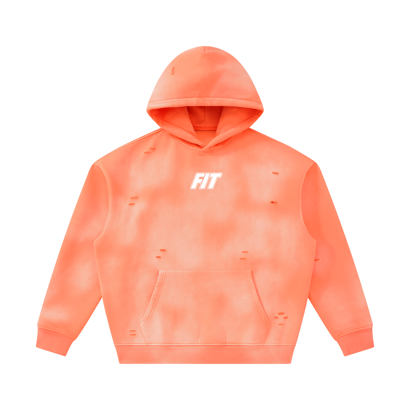 Men's Cardio District x FIT Sunfade Frayed Fleece Hoodie