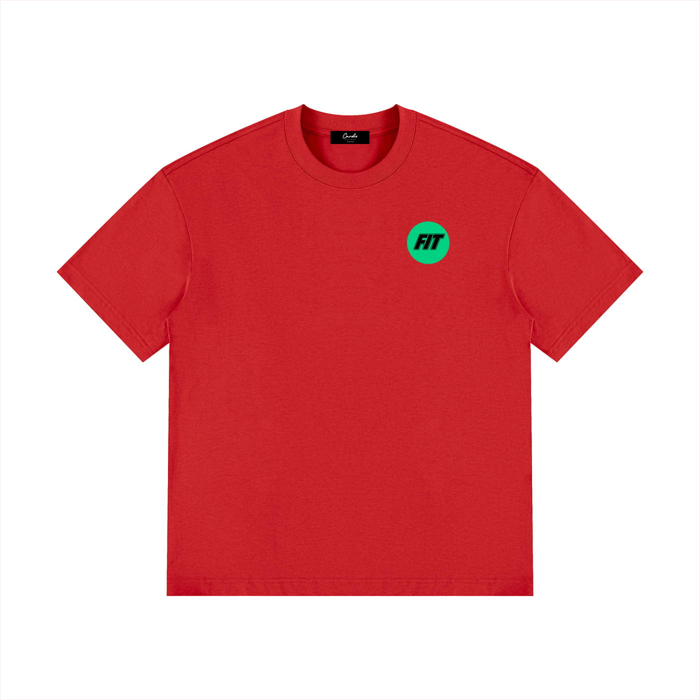 Mens Cardio District X FIT Drop Shoulder Cotton T-Shirt