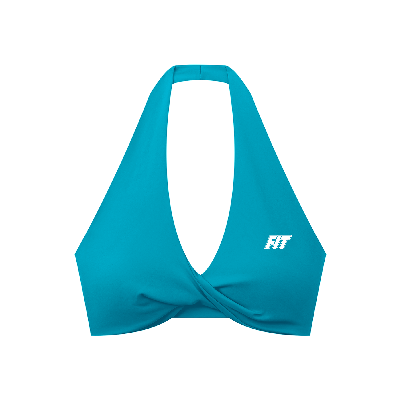 Women's Cardio District x FIT Pleated Halter Sports Bra