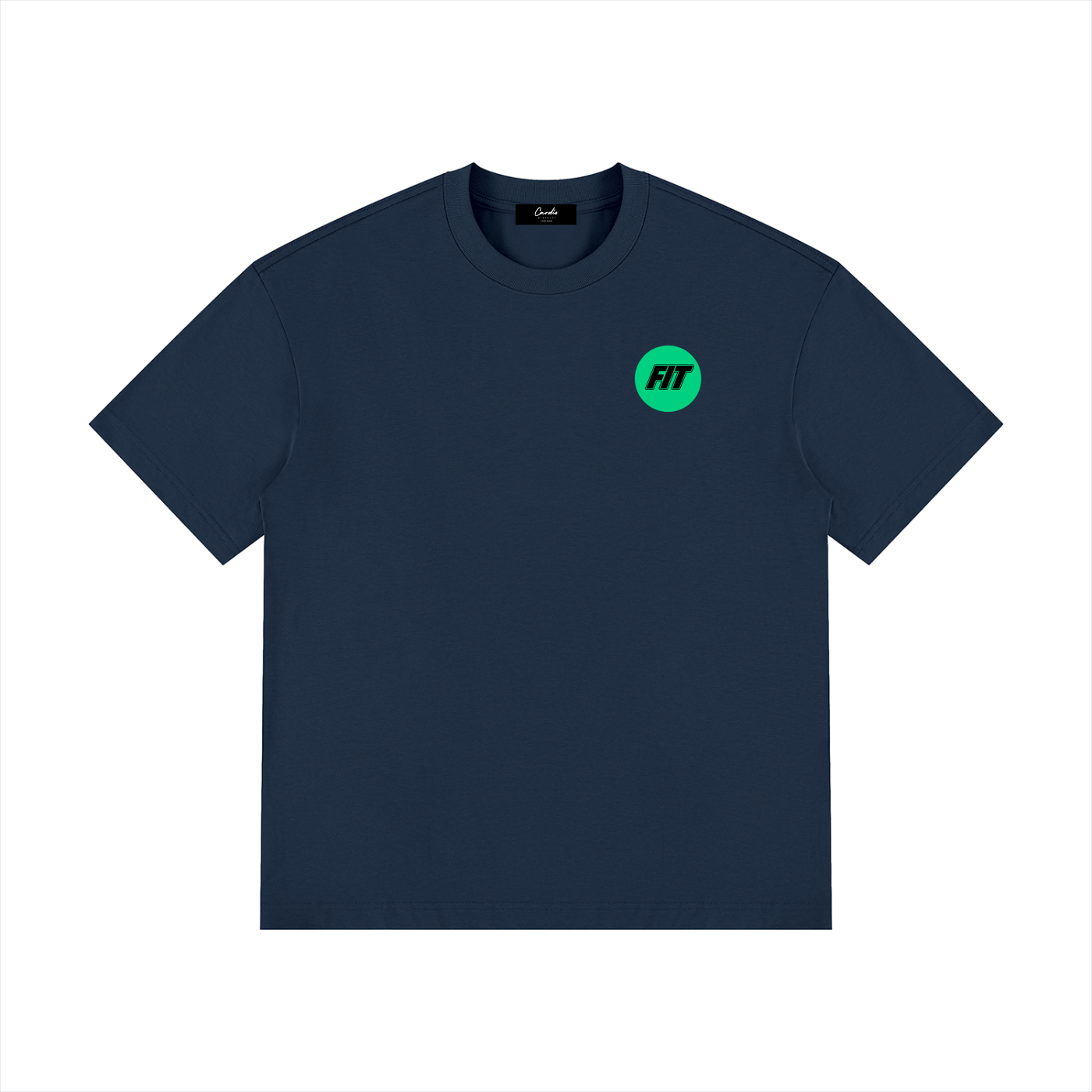 Mens Cardio District X FIT Drop Shoulder Cotton T-Shirt