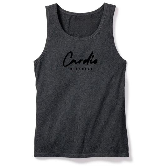 Mens Cardio district triblend tank top